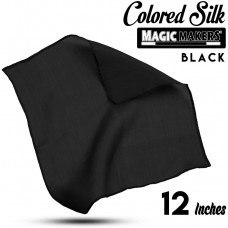 Black 12 inch Colored Silk- Professional Grade  